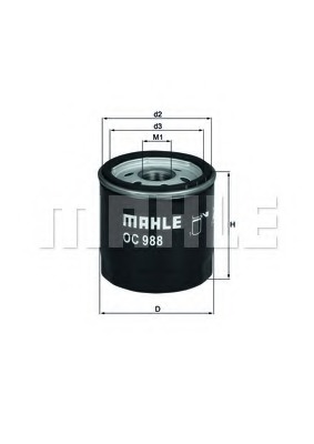 Mahle/Knecht OC 988 Масляный фильтр